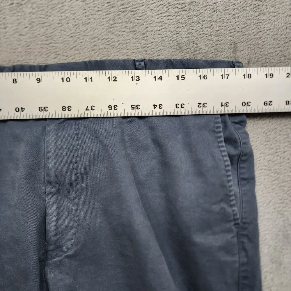Peter Millar Chino Pants Mens 36 Gray Pima Cotton Stretch 97/3 Casual Trousers